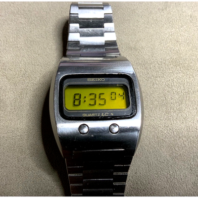 セイコー　0624-5000 クオーツ LC レモンフェイス Rare 1974 Seiko LC 0624-5000 Lemon Face Digital Quartz Vintage