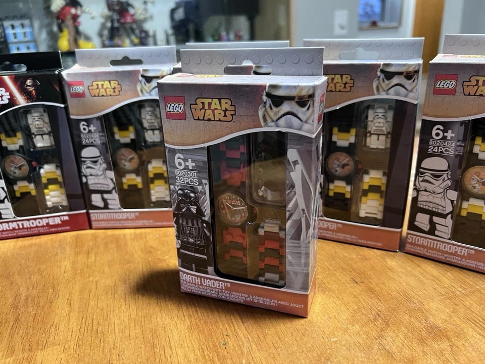 New LEGO (x6) Star Wars Buildable Watch Lot 8020424 Stormtrooper & Darth Vader - Image 4 of 4