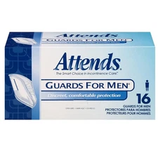 Attends Guards For Men DISCREET Incontinent Pad Cup Shape 16 Ct - NEW IN BOX