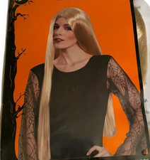 Long Blonde Witch Wig Womens One Size Blonde Halloween Straight Costume Cosplay