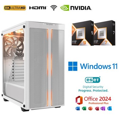 Gaming PC Ryzen 9 9900X RTX 5060TI 500GB SSD 3000GB HDD 128GB RAM Windows 11 w