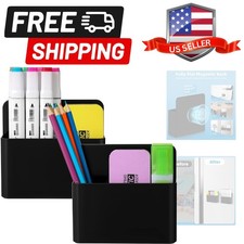 Mabrasse 2p Magnetic Dry Erase Marker Holder,Pen and Eraser Holder for Whiteb...