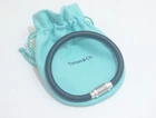 Tiffany & Co. Silver Paloma Groove Surfer Thick Rubber Men's Magnetic Bracelet