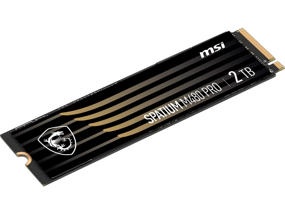 MSI SSD SPATIUM M480 PRO PCIe 4.0 NVMe M.2 2TB Internal Solid State Drive (SSD) - Image 2 of 4
