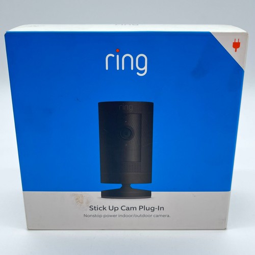 Ring Stick Up Cam Plug-In Indoor/Outdoor 1080p Security Camera - Black