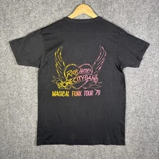 Vintage Rick James Shirt Mens Large Black 70s Stone City Band Tee 1979 Funk Tour