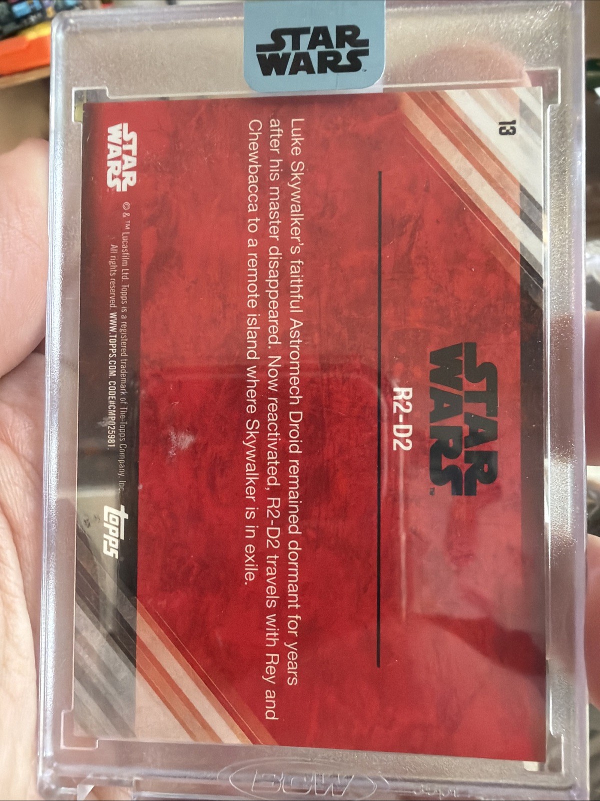 Jimmy Vee 2018 Topps Star Wars Archives Sealed R2 D2 Numbered Signed Auto Card view 2