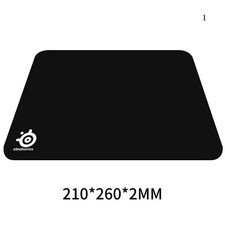 Black Rubber Mouse Mat Anti-slip Waterproof G...