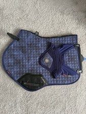 Ink Suede Glacé Saddle Pad And Ears Large