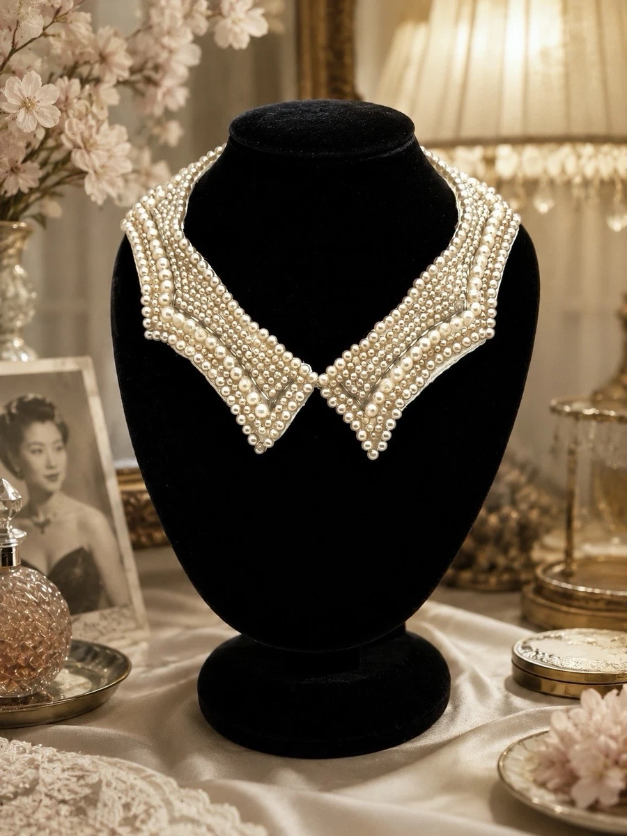 Vintage Pearl Collar Necklace In Vintage Collars for sale | eBay display picture 3