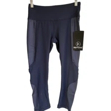 90 Degree By Reflex Prove Them Wrong Capri Leggings S Gunmetal Gray CW66770 $78