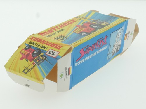 Matchbox 15 A Superfast Fork Lift Truck Hi-Lift Near Mint OVP 1611-22-21 - Picture 7 of 7