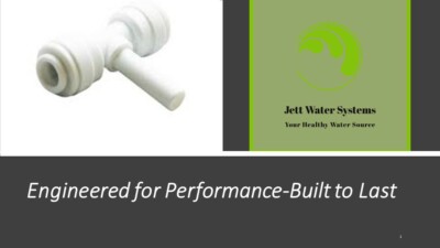 John Guest Stem Branch Tee RO Water Fitting (1/4'' push to connect)