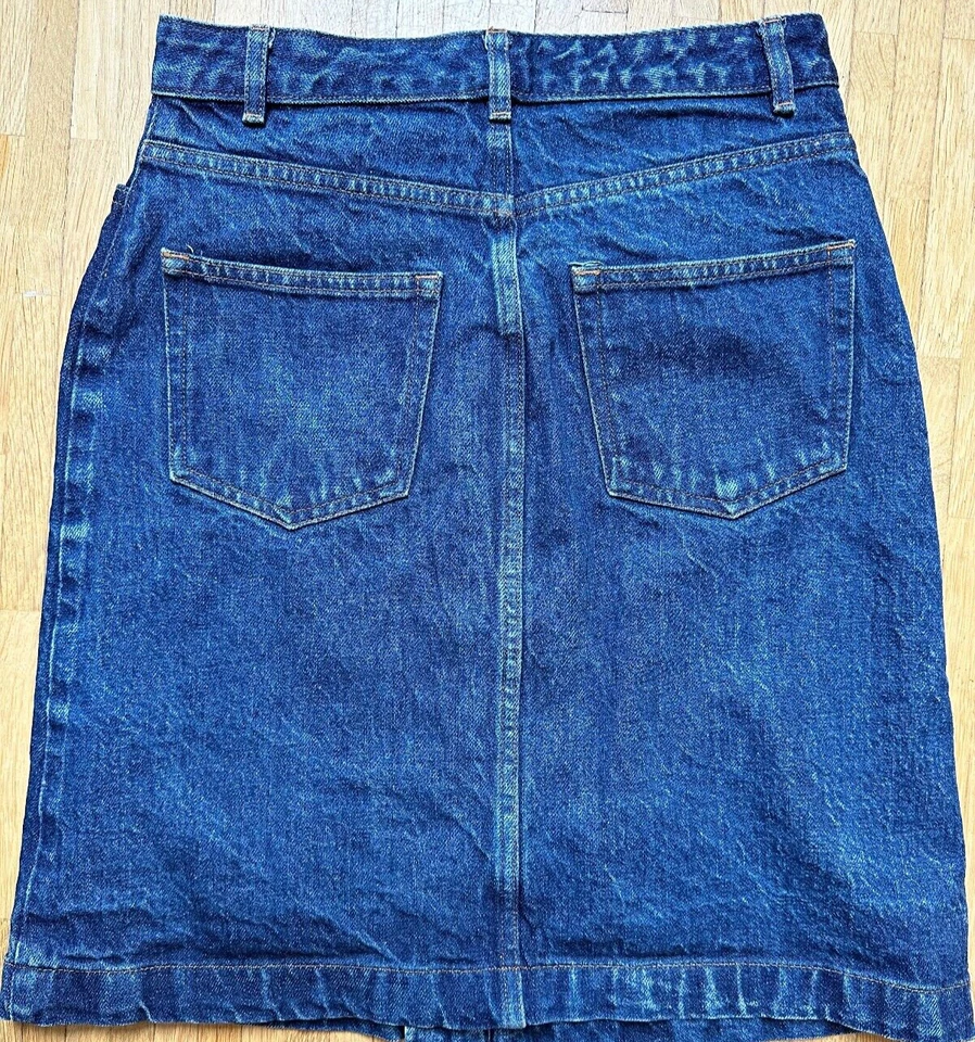 A.P.C. A Line Midi Rock Skirt Jeansrock Rue Madame Paris Denim Size 36 W 26 - Bild 2 von 4