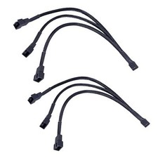 3 Way 4 Pin Pwm Fan Splitter Cable,12 Inch Pc Fan Extension Cable, Ca Pwm Fan Ex