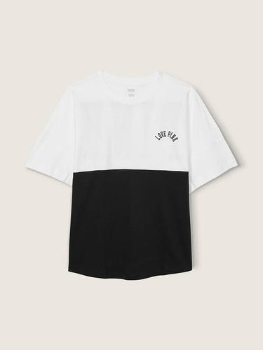 Victoria's Secret Pink Varsity Short Sleeve Crew Tee (CHOOSE YOUR COLOR) - Picture 4 of 66