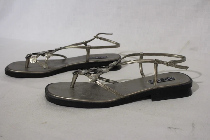 Босоножки DANELLE с ремешками бронзовые «Essence» с цветочным декором женские размер 10 B31 - Изображение 3 из 4