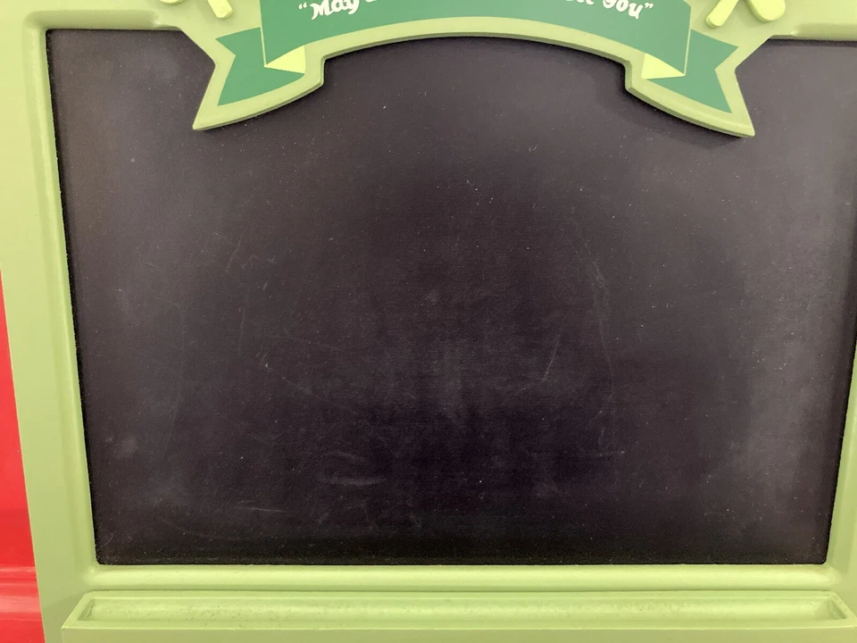 Green Welcome Irish Chalkboard Message Board with Brass Key/Hat Hooks 12" - Image 3 of 4