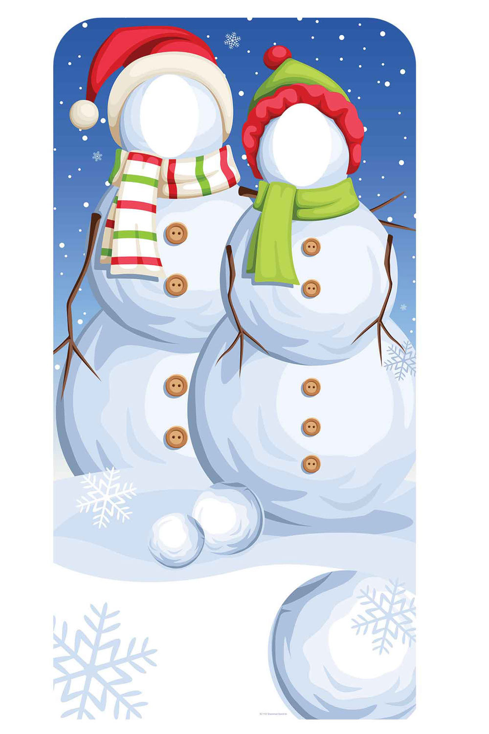 Christmas Snowmen Festive Stand-in Lifesize Cardboard Cutout - party photos