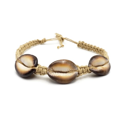 Cowrie Shell Hemp Choker Necklace Boho 
