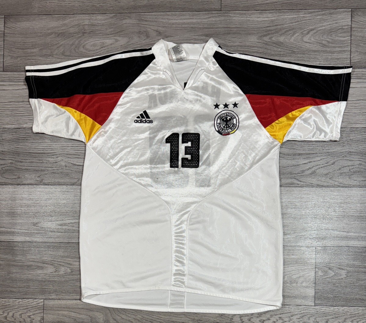 Germany #13 Micheal Ballack 2004 2005 Home Football Shirt Soccer
