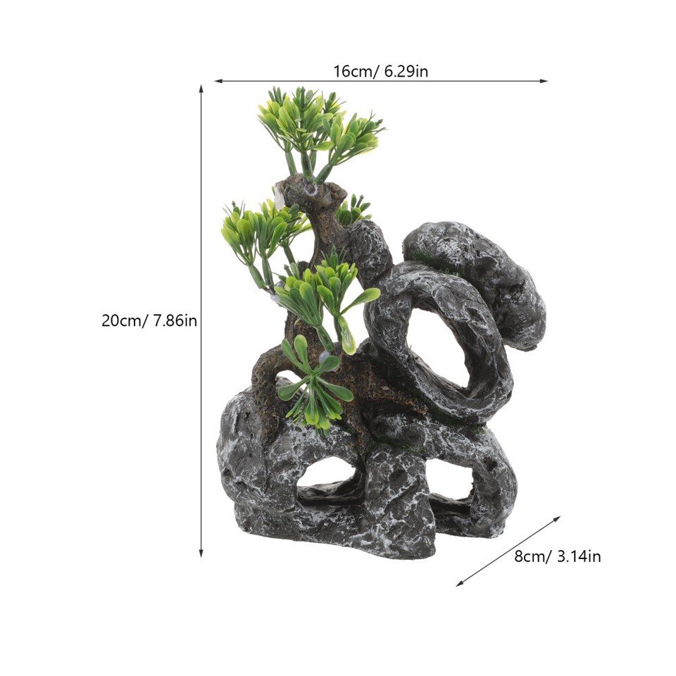 Fake Plants for Fish Tank Aqua Hideout Aquarium Decoration Pet