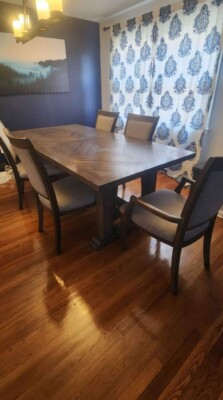 dining table set for 6 wood