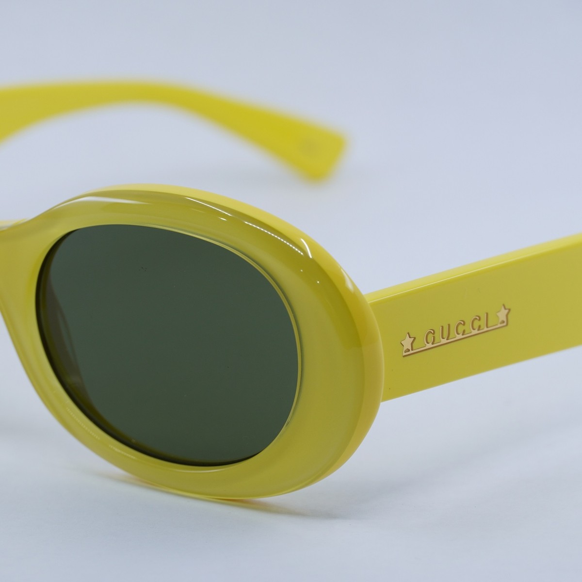 GUCCI GG1587S 004 Yellow/Green 52-22-145 Sunglasses New Authentic