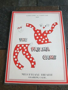 1964 Program Melodyland Theatre Anaheim California Pajama Game Raitt Eden West 