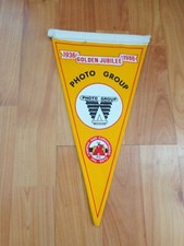 VINTAGE NATIONAL FOL PHOTO GROUP GOLDEN JUBILEE CAMPING & CARAVAN CLUB PENNANT