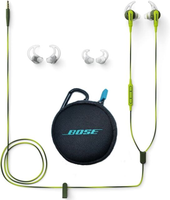 Bose Soundsport green In-Ear Headphone 3.5mm Jack Earphone For Apple ios Version