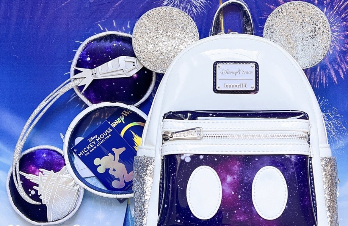 NWT Loungefly MMMA Space Mountain Backpack & Mickey Mouse  display picture 1