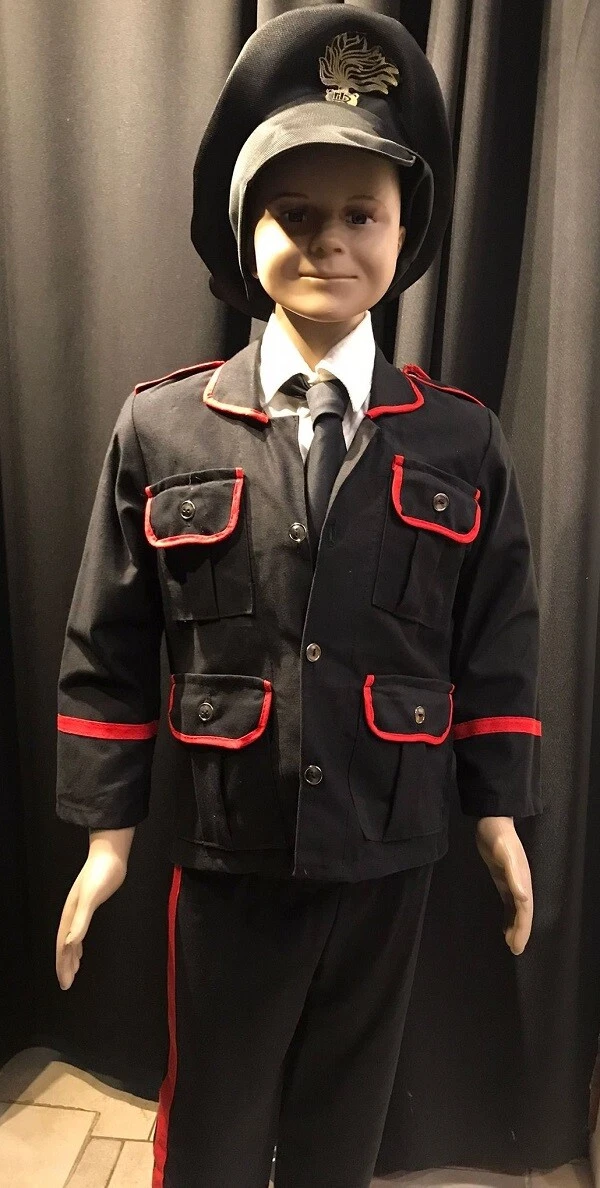 Costume Divisa Bambino Carnevale Carabiniere-varie taglie