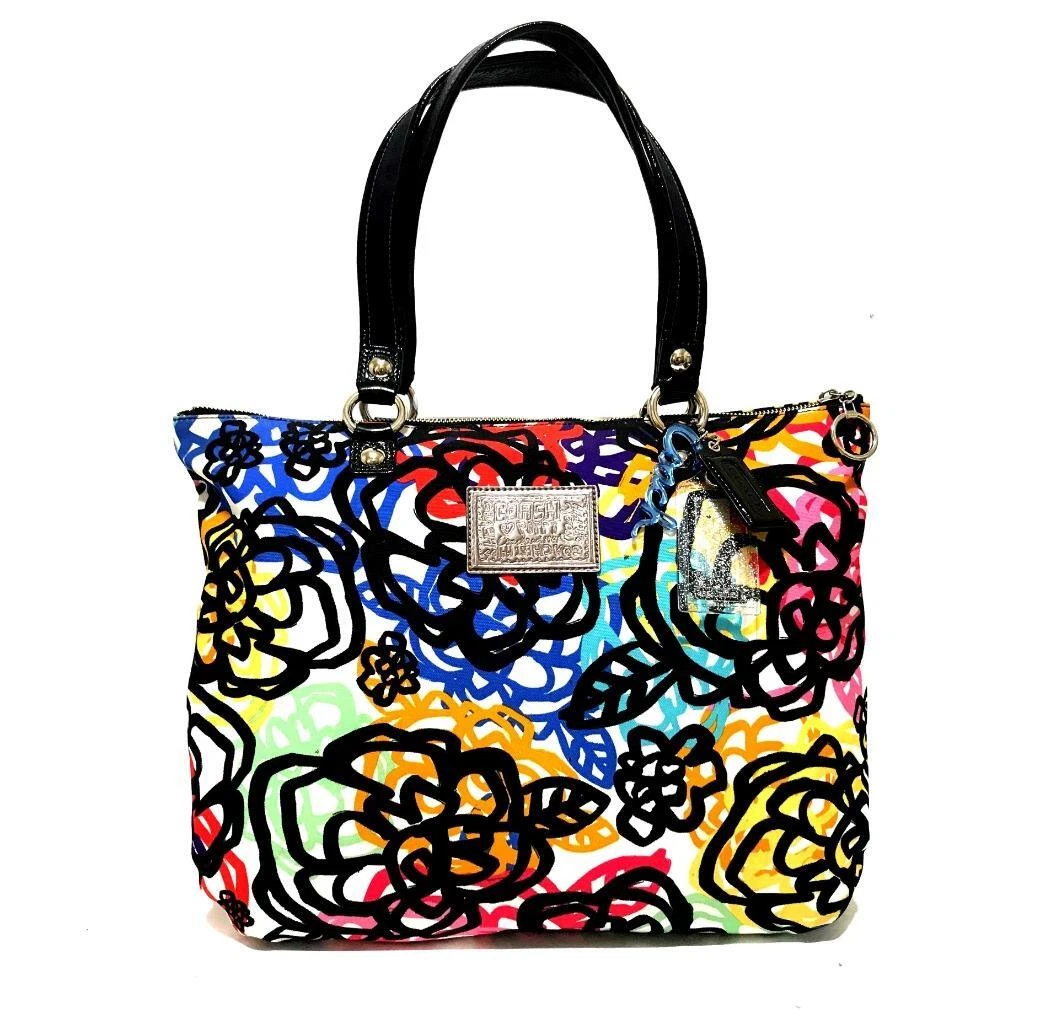 Coach | Bags | Coach Poppy Multicolor Tote Msrp 258 | Poshmark