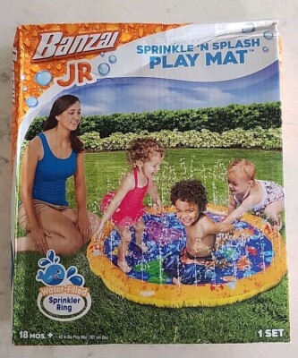 BANZAI JR 42  Sprinkle Friends Play Mat Toddler Outdoor Water Ocean Splash Pad