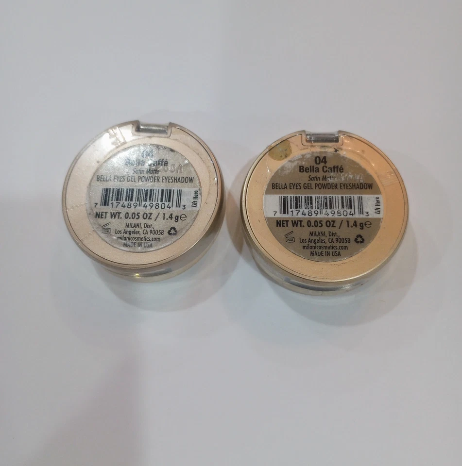 Lote de 2 sombras em pó gel Milani Bella Eyes seladas - Imagem 2 de 2