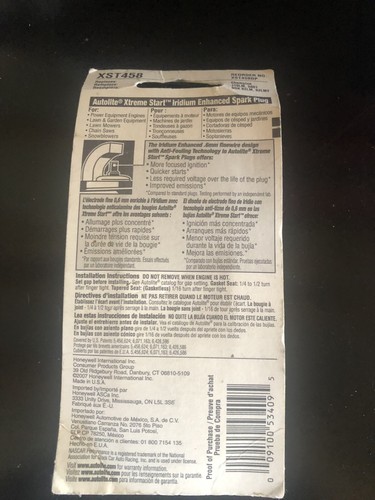 4 Autolite XST458 Xtreme Start Iridium Spark Plugs - Picture 5 of 5