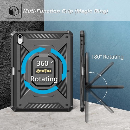 For iPad (A16) 11th Gen 11 Inch (2025) Case Shockproof Rugged Cover 360 Rotating - Picture 7 of 13