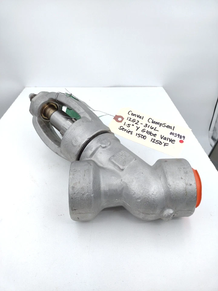 * Conval ClampSeal 1.5-12G2-316L 1.5" Y Globe Valve Series 1500 1250F Foto 2 de 4