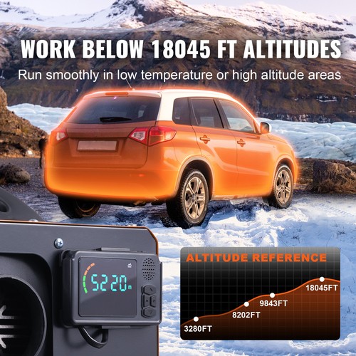 VEVOR Calentador Diésel Todo en Uno 12V 5kW 0,16-0,52L/h Bluetooth LCD Interior - Imagen 4 de 12