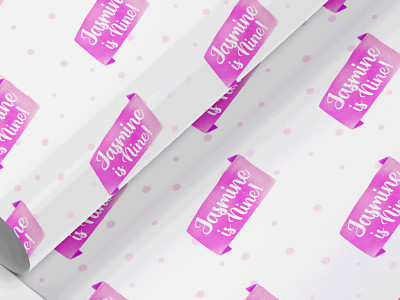 Geschenkpapier personalisiert Geburtstag, Geschenkpapier, beliebiger Name, beliebiger Wortlaut