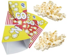🔥 Paper Popcorn Cones Box Bucket Cone Bags Party Cinema Movie Film Night Holder