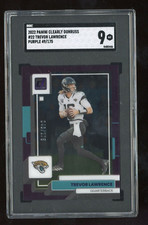 Trevor Lawrence 2022 Clearly Donruss Purple #22 Serial #d 49/175 SGC 9 Jaguars