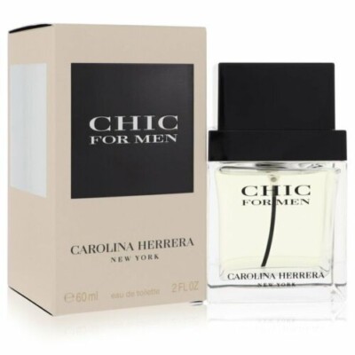 Chic By Carolina Herrera Eau De Toilette Spray 2 Oz For Men Brand New in Box