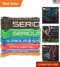 Serious Steel 41" Assisted Pull-up Band, Heavy Duty Resistance Band Sets, Str...