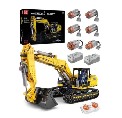 MOULD KING 13112 Excavator APP RC Technic Truck Car Kids Toys Building Block Set