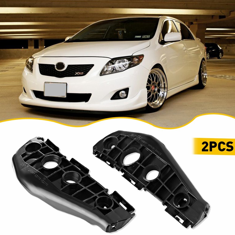 2009-2010 Corolla Front Bumper Support Bracket Holder Plastic L&R 5211602130