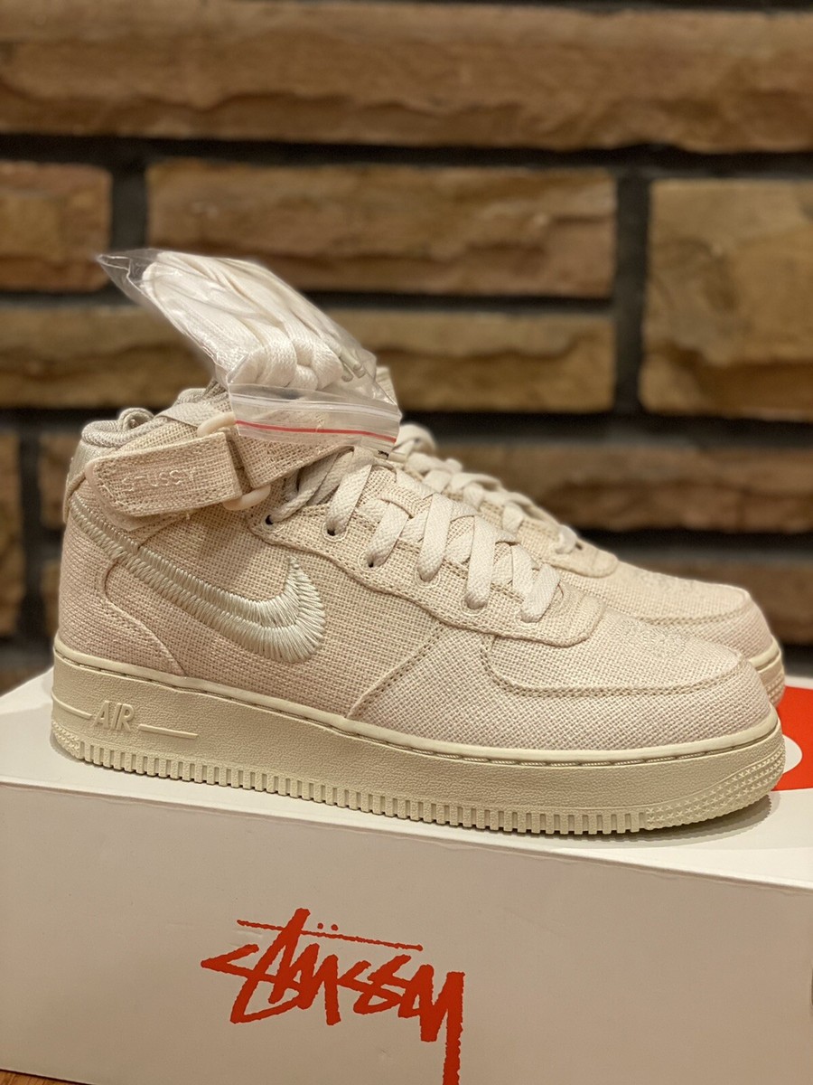 Stussy x Nike Air Force 1 Mid Fossil Size 6 | eBay Stussy x Nike Air Force 1 Mid Fossil Size 6 | eBay