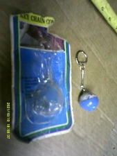 Vintage Compass Key Chain Hollywood Accessories Blue Base