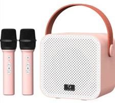 Karaoke Machine for Adults and Kids, 2 Wireless Microphones Portable Bluetooth S